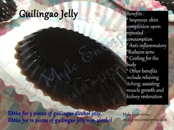 Guilingao Jelly (RM60 for 12 pieces or 5 pieces alcohol type)