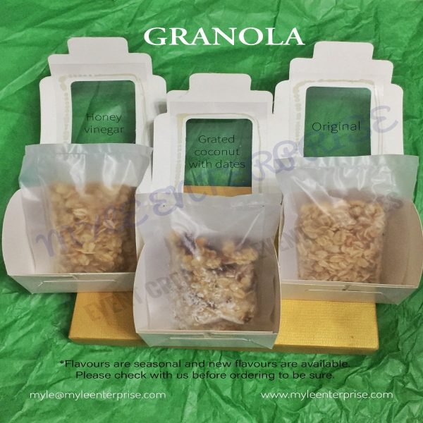 Myle Enterprise granola in giftbox set