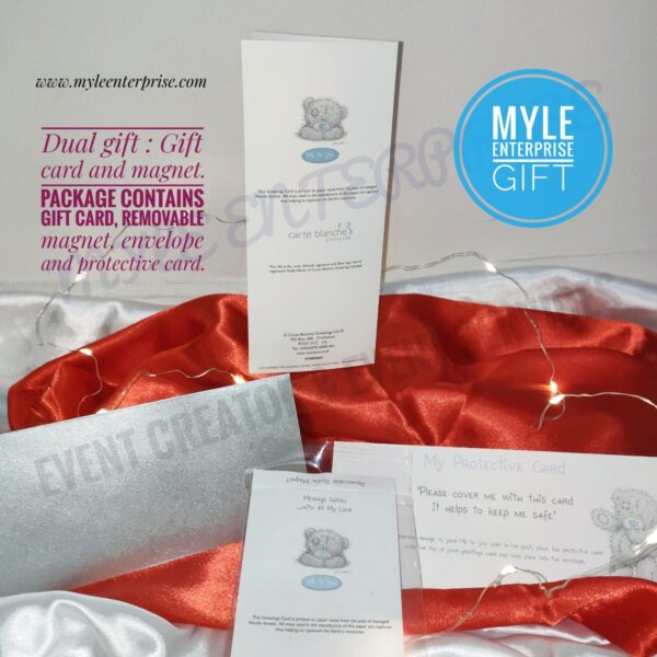 MeToYou back part of gift card