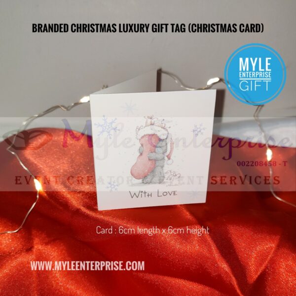 Christmas luxury gift tag, Christmas card