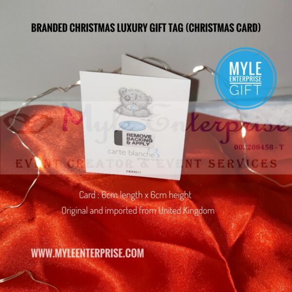 Christmas luxury gift tag, Christmas card