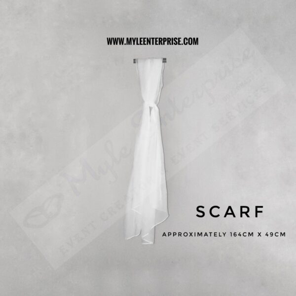 Scarf Blanc, white