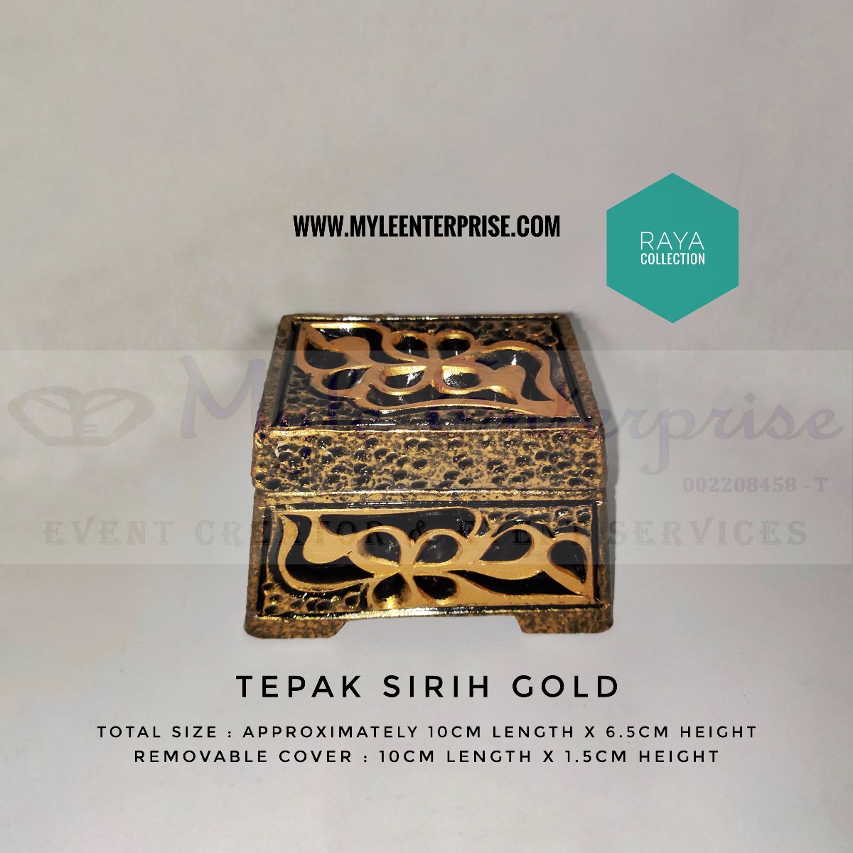 Myle Enterprise Tepak Sirih Gold in our Raya collection